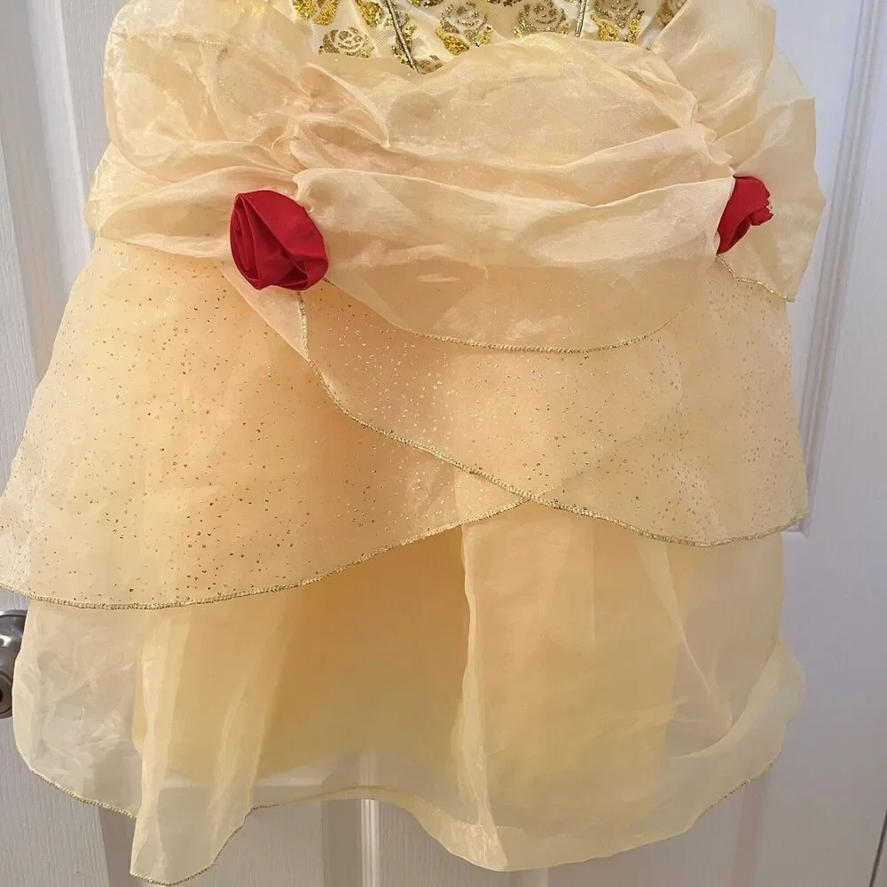 Disney Castle Collection Belle Beauty and the Beast Dress Costume Girls Size 4 - Picture 9 of 14